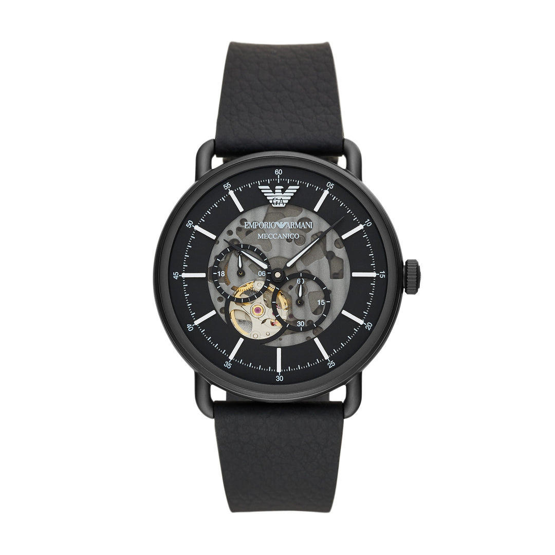 AUTOM WATCH 21 JWL SS LEATHER STRAP