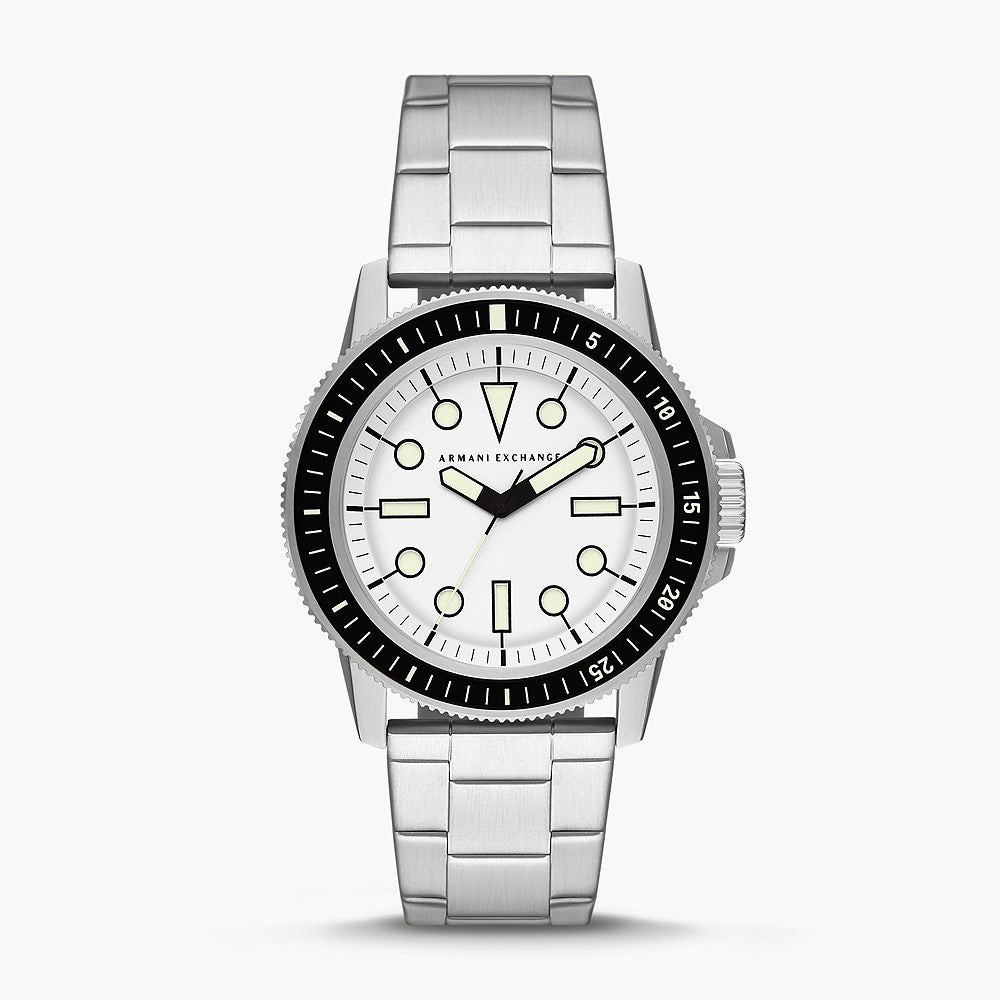Armani Exchange Men's Three-Hand Stainless Steel Watch