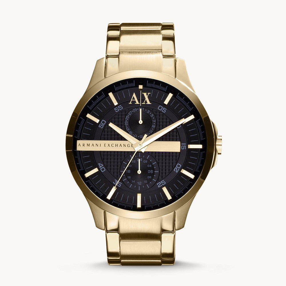 Armani Exchange Men's Multifunction Gold-Tone Stainless Steel Watch