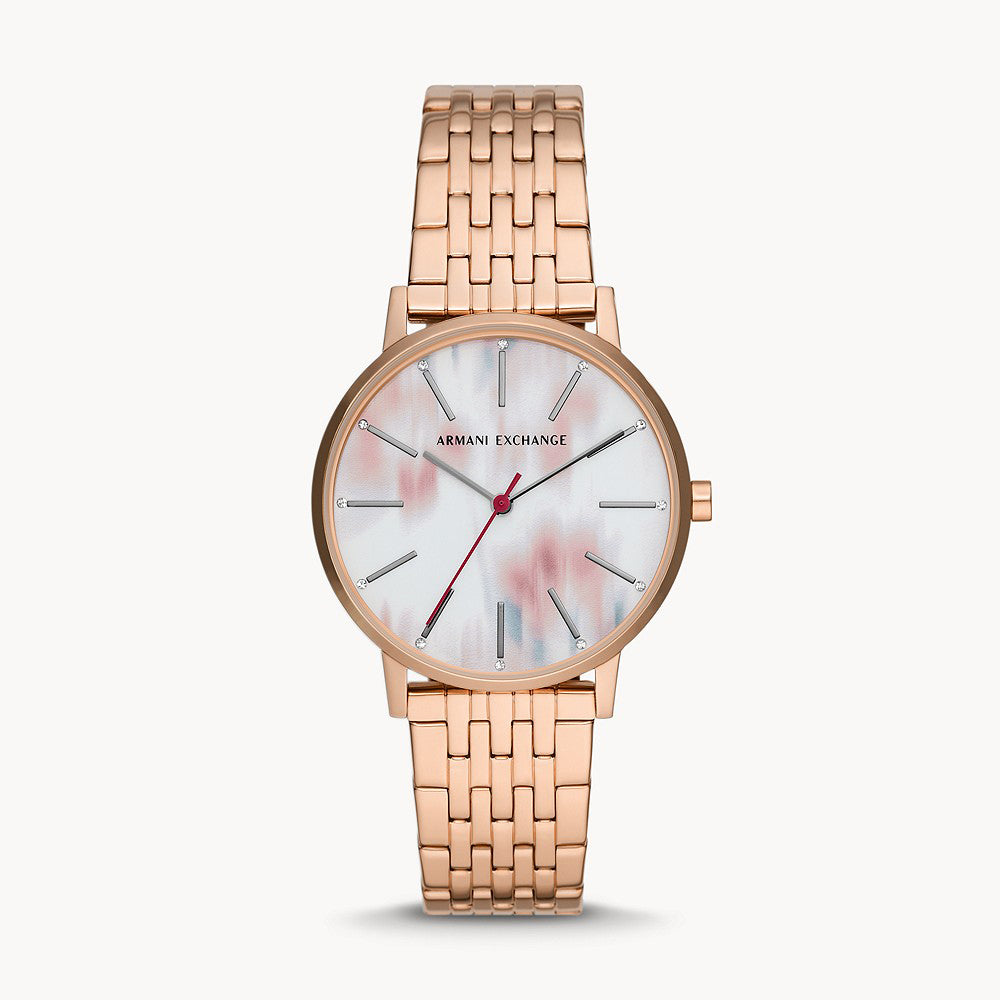 Armani exchange rose outlet gold