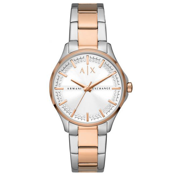 Armani Exchange Women's Three-Hand Two-Tone Stainless Steel Watch