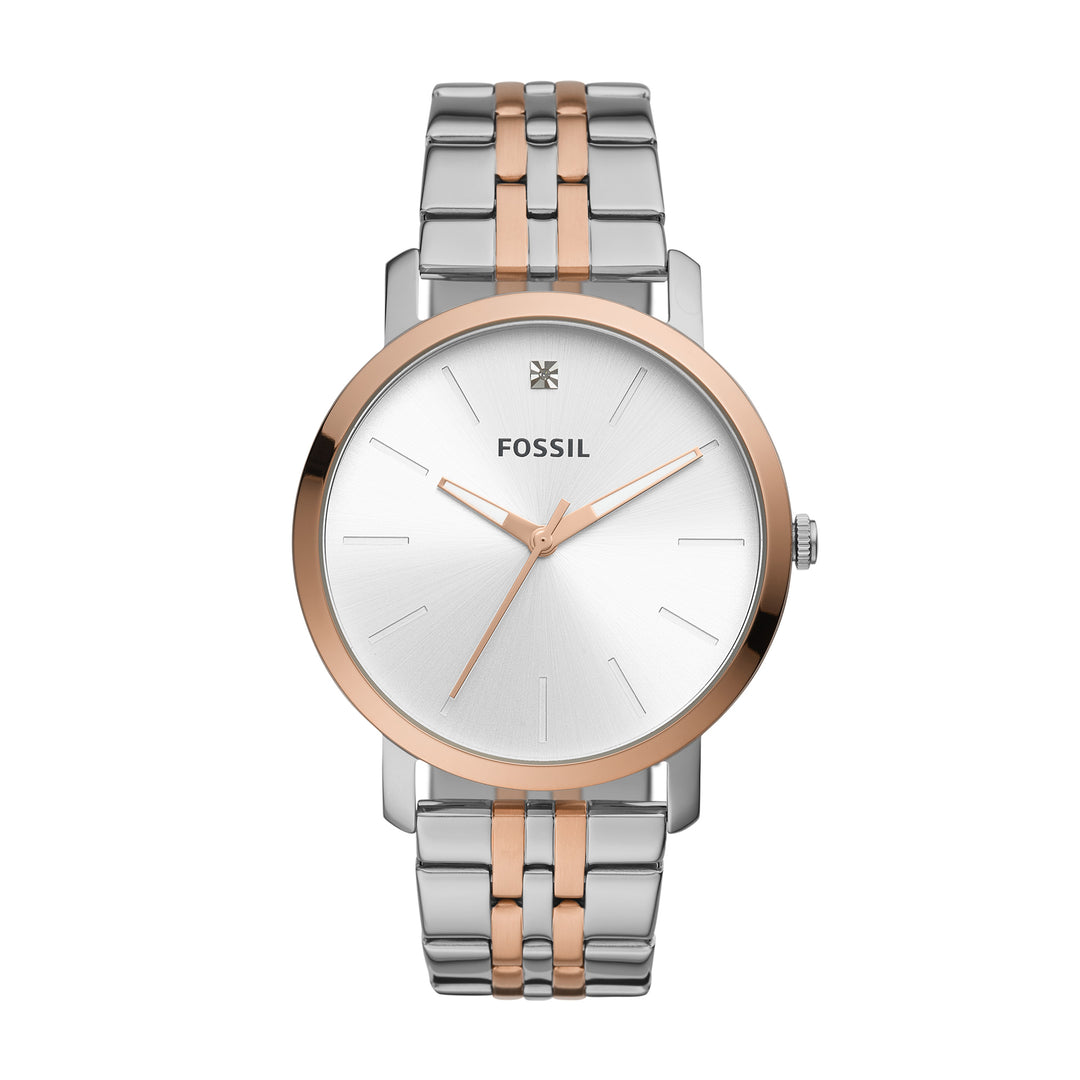 Fossil Analog Men's Watch Gold Plated Metal Bracelet - BQ2417