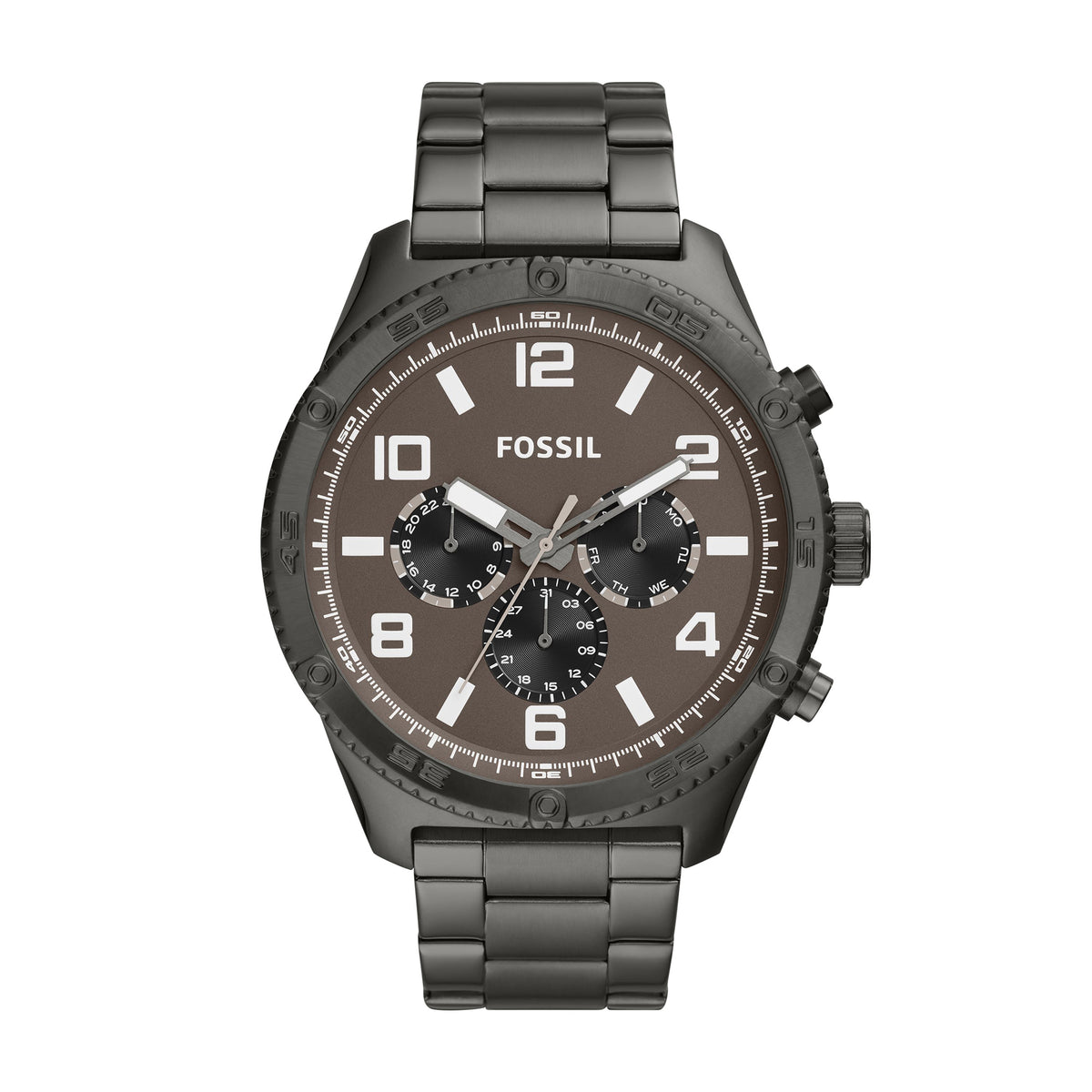 Fossil Analog Men's Watch Stainless Steel Metal Bracelet