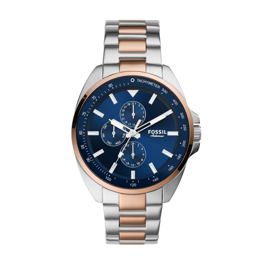 Fossil Analog Men's Watch Gold Plated Metal Bracelet - BQ2552