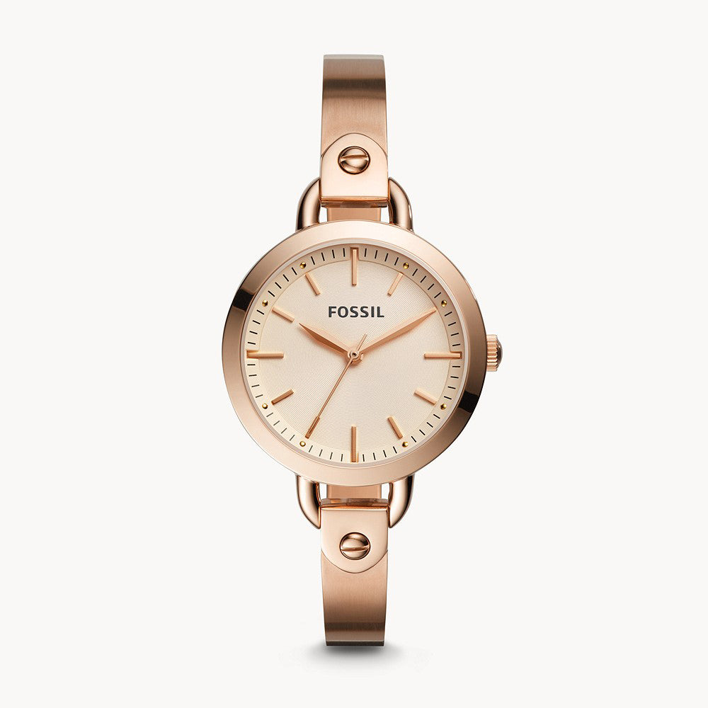 Fossil Analog Men's Watch Gold Plated Metal Bracelet - BQ3026