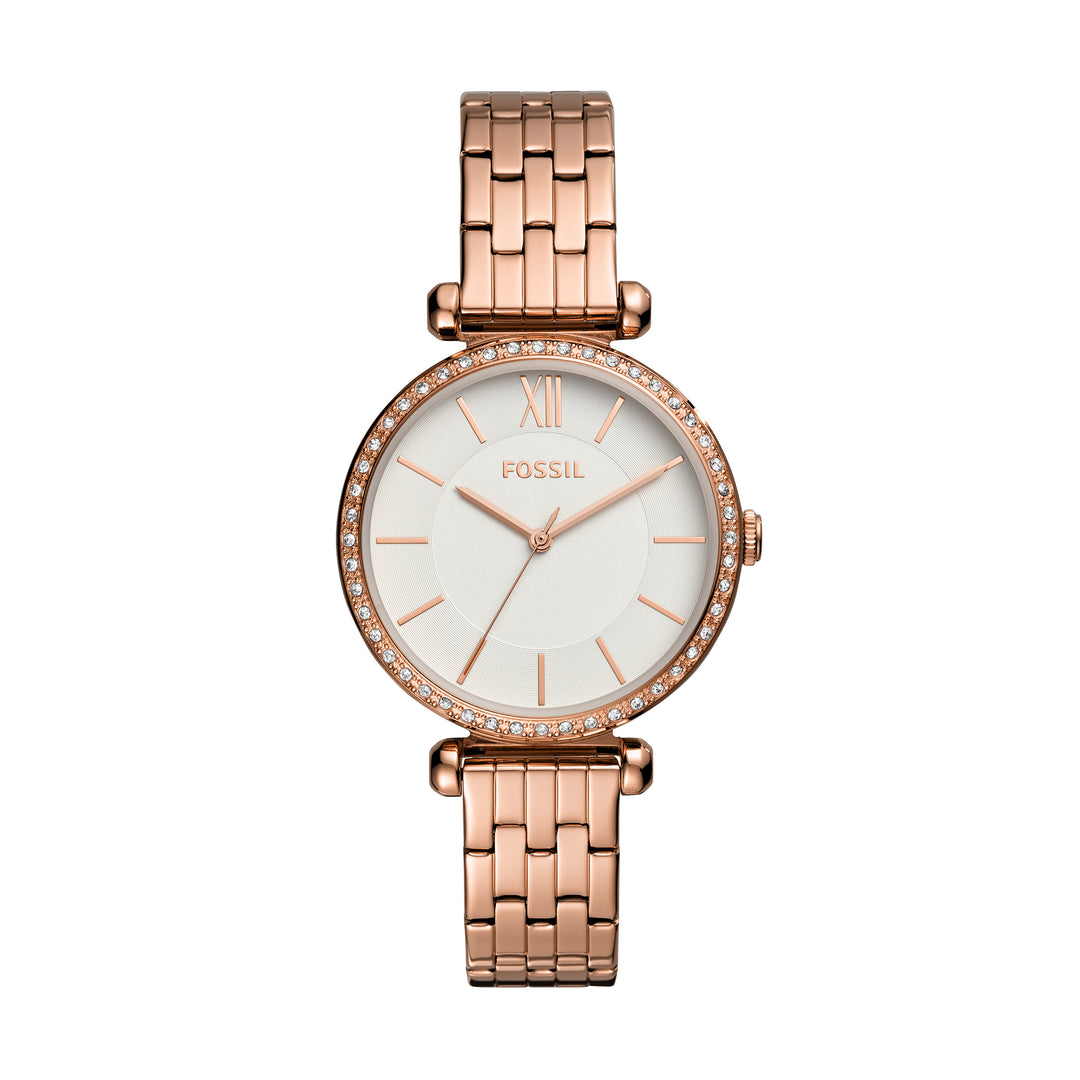 Fossil Analog Women's Watch Gold Plated Metal Bracelet - BQ3497