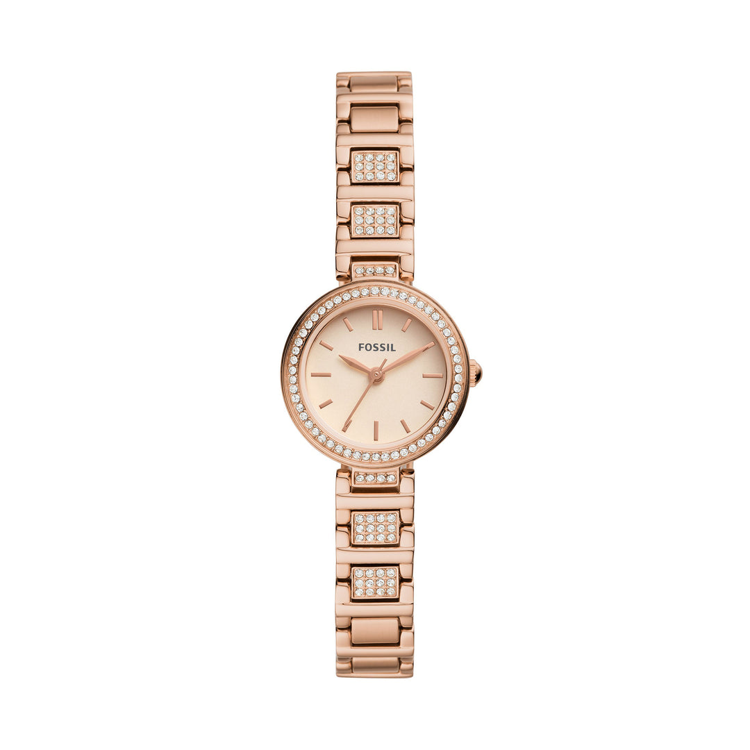 Fossil Analog Women's Watch Gold Plated Metal Bracelet - BQ3517