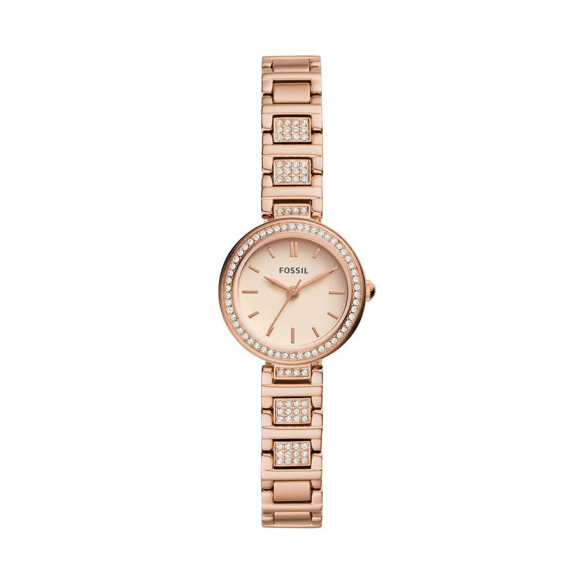 Fossil Analog Women's Watch Gold Plated Metal Bracelet