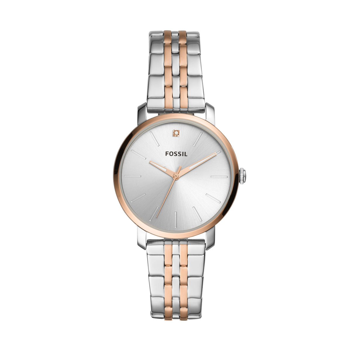 Fossil Analog Women's Watch Gold Plated Metal Bracelet