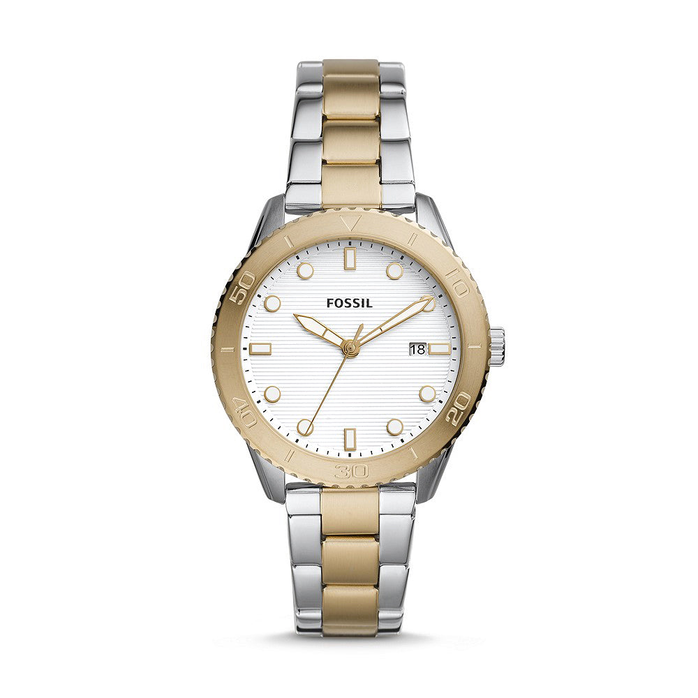 Fossil Analog Women's Watch Gold Plated Metal Bracelet - BQ3597