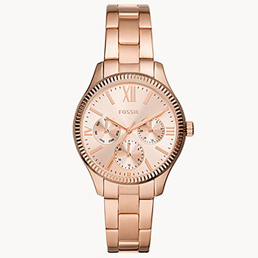 Fossil Analog Men's Watch Gold Plated Metal Bracelet - BQ3691