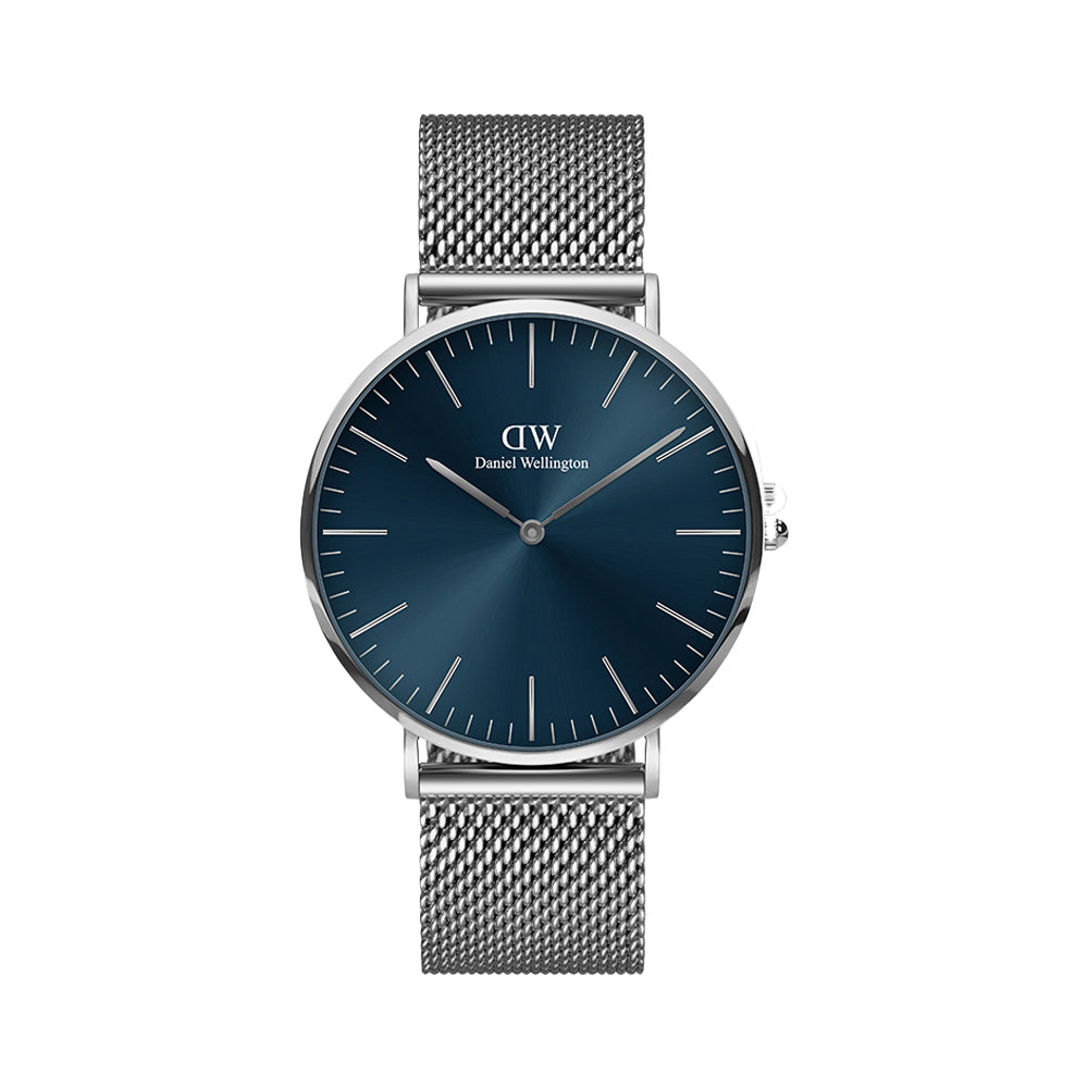 Daniel Wellington Men's Watch Silver Tone Case Quartz – The Watch 