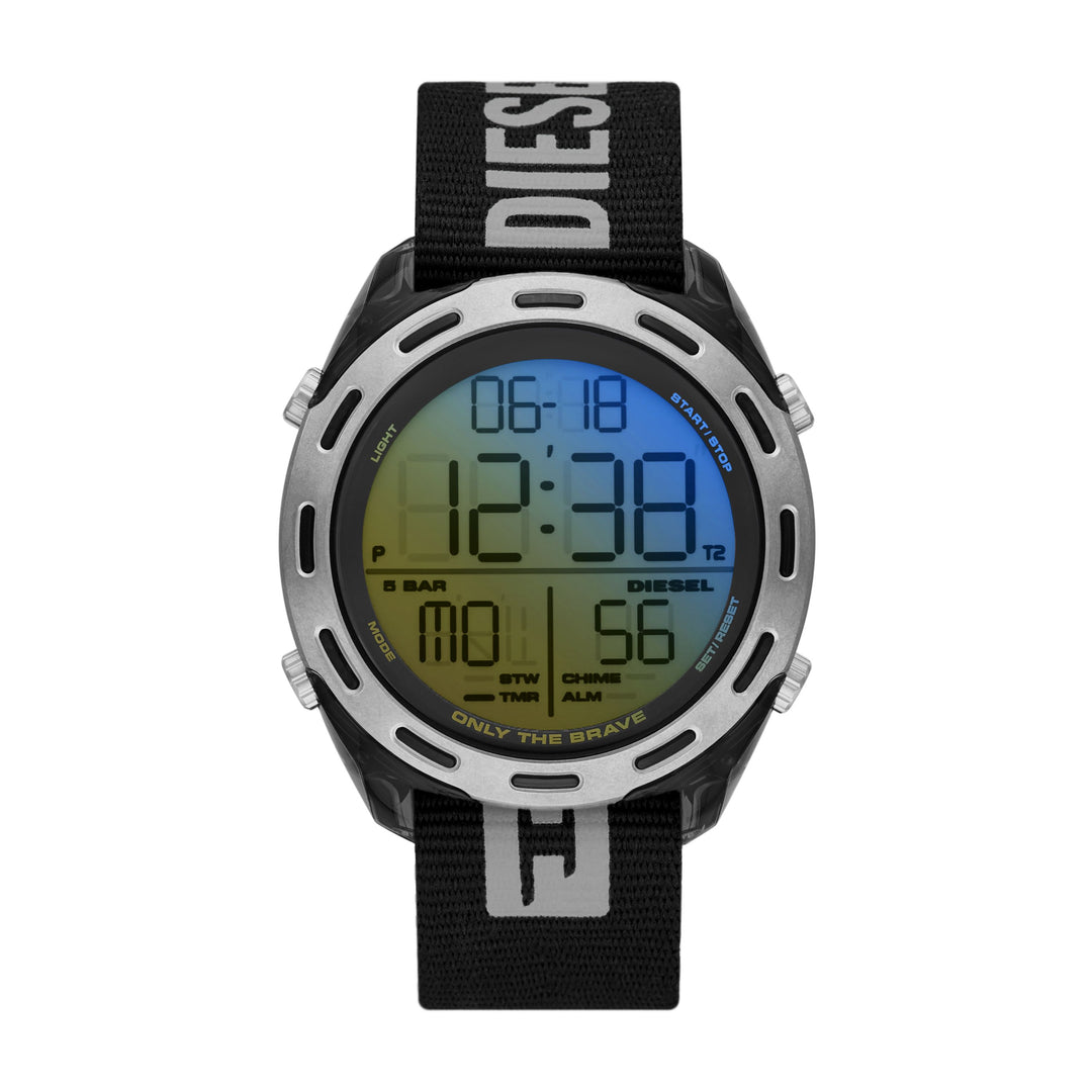 DIESEL CRUSHER DIGITAL BLACK RPET WATCH