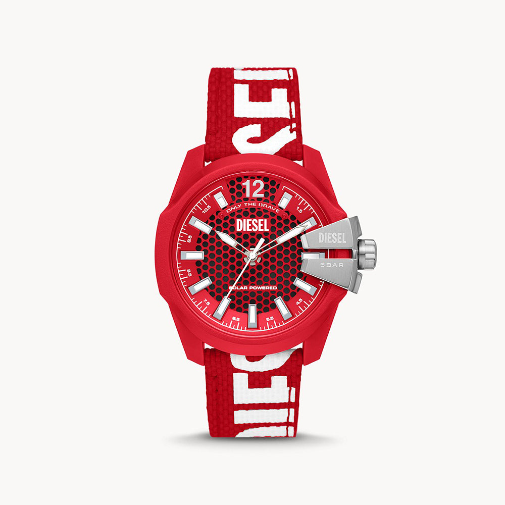 DIESEL BABY CHIEF RED MENS BIO-BASED PU WATCH