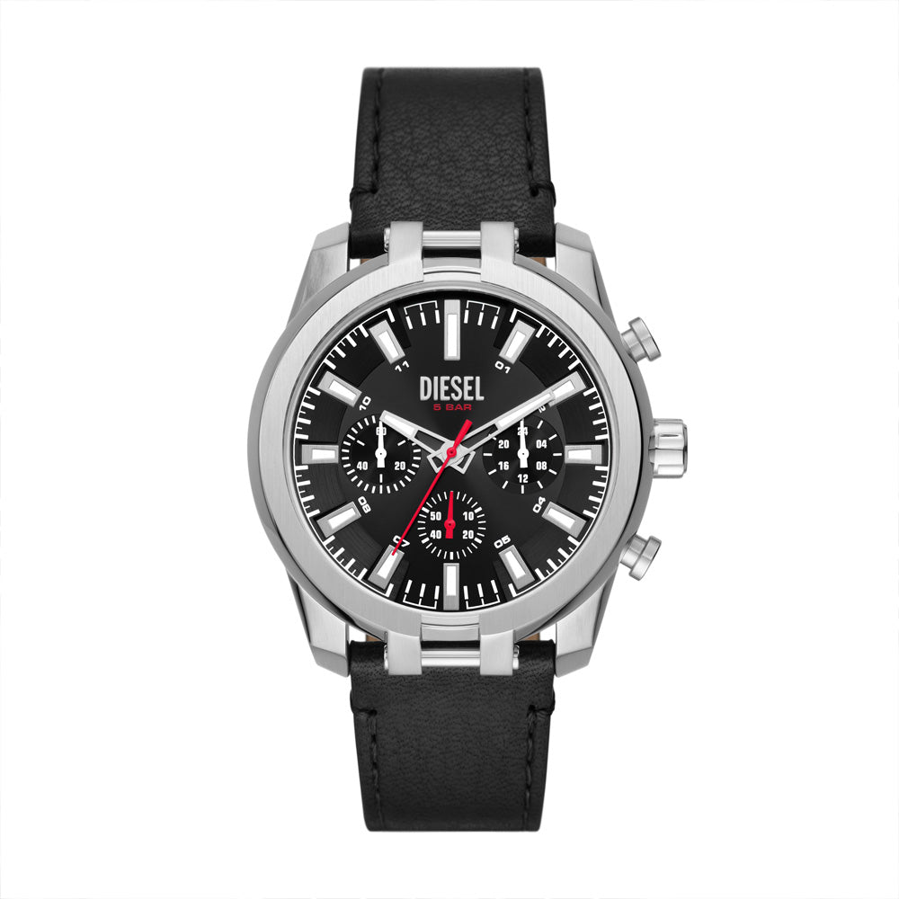 DIESEL SPLIT MEN'S LEATHER WATCH