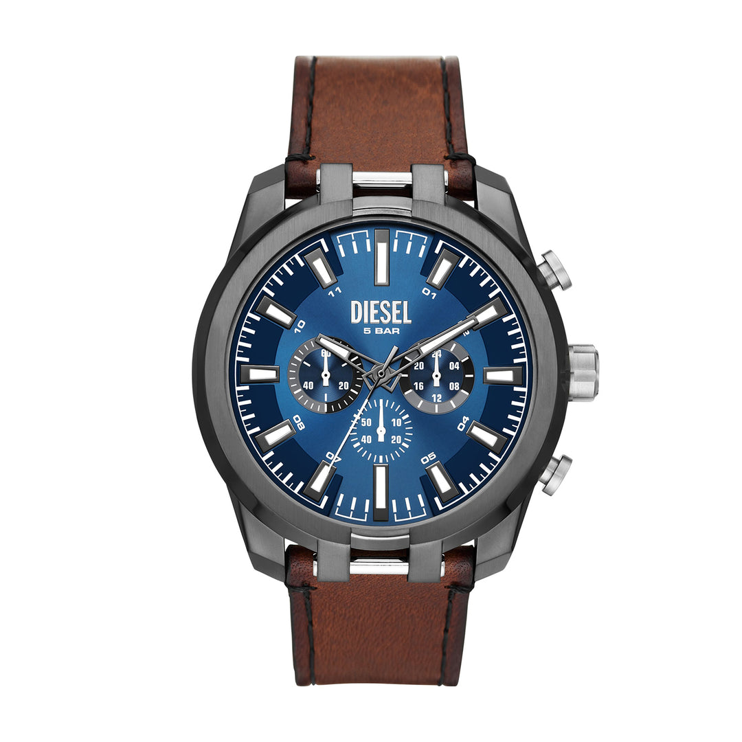 Diesel Men'S Split Chronograph Gunmetal Stainless Steel Watch