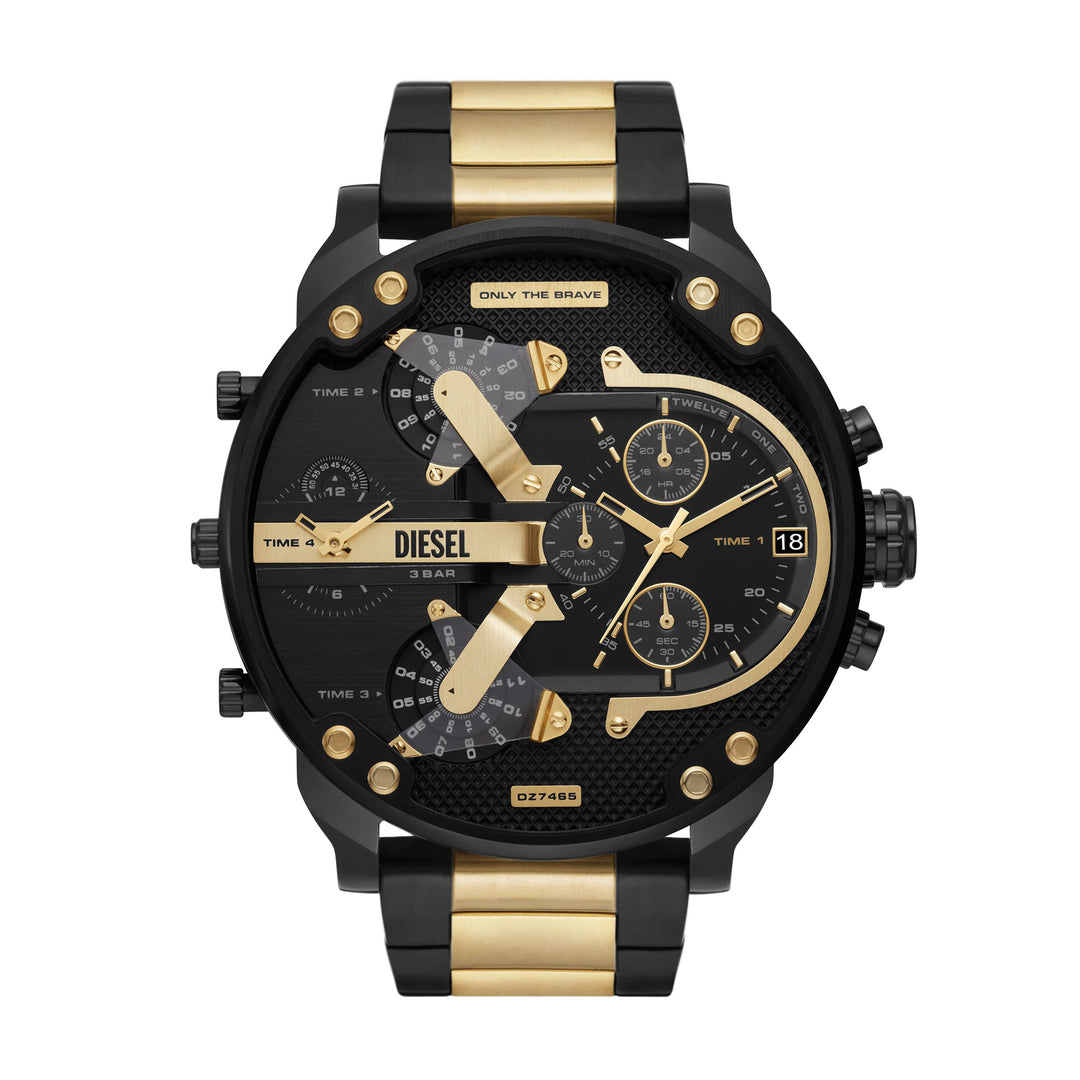 DIESEL MR. DADDY 2.0 CHRONOGRAPH MULTIFUNCTION TWO-TONE STAINLESS STEEL WATCH
