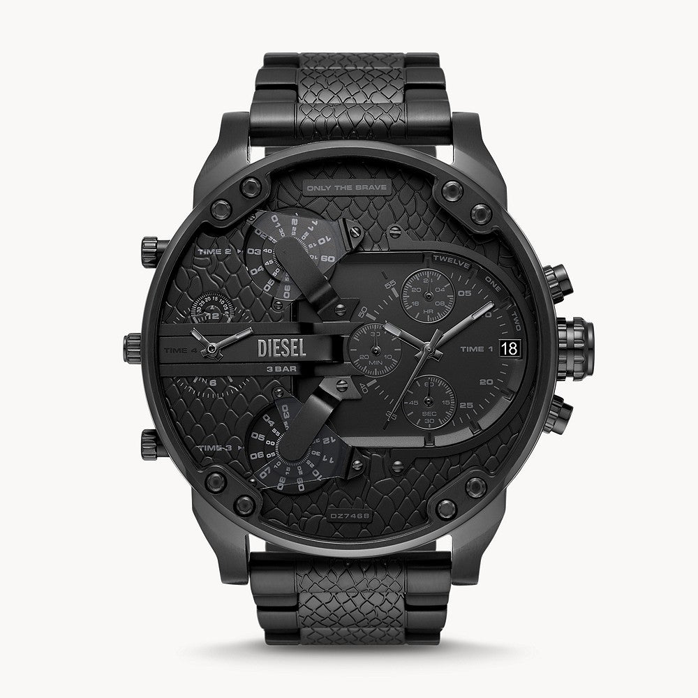 DIESEL MR. DADDY 2.0 CHRONOGRAPH MULTIFUNCTION BLACK-TONE STAINLESS STEEL