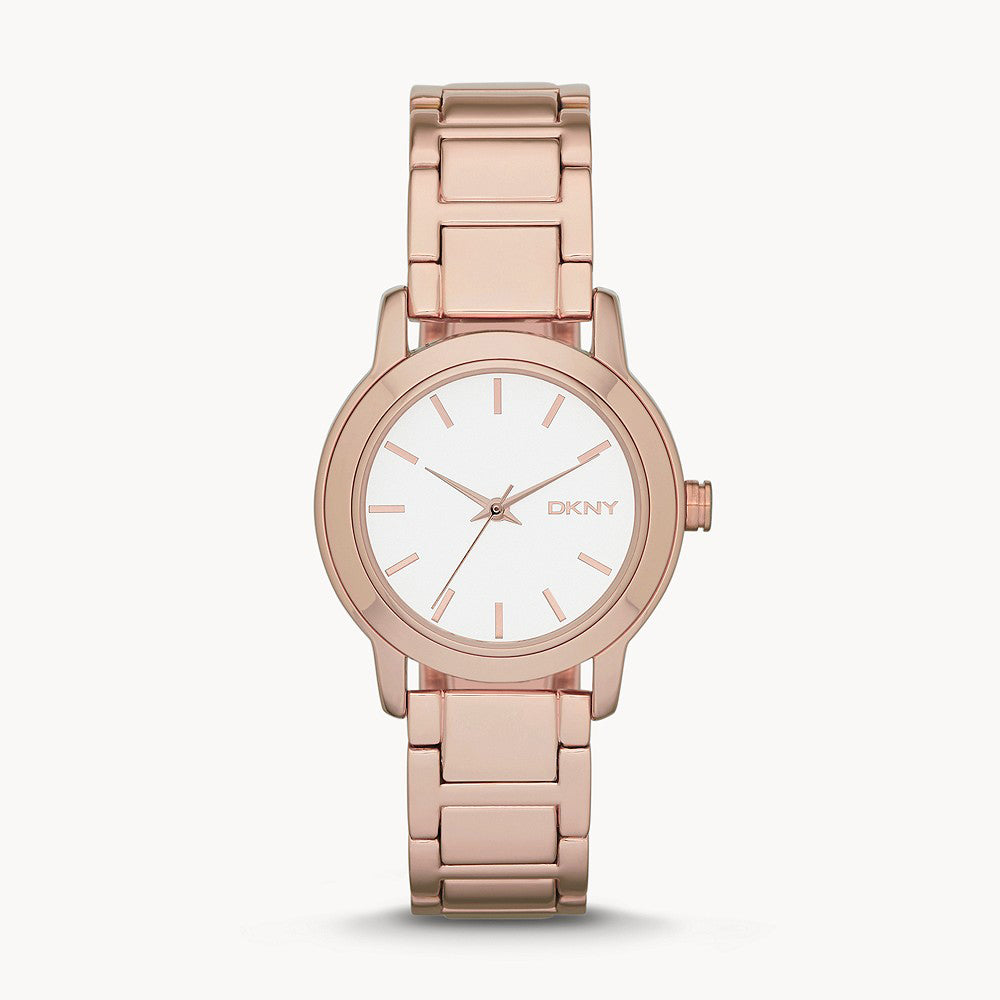 DKNY TOMPKINS ROSE GOLD ALLOY WOMENS WATCH
