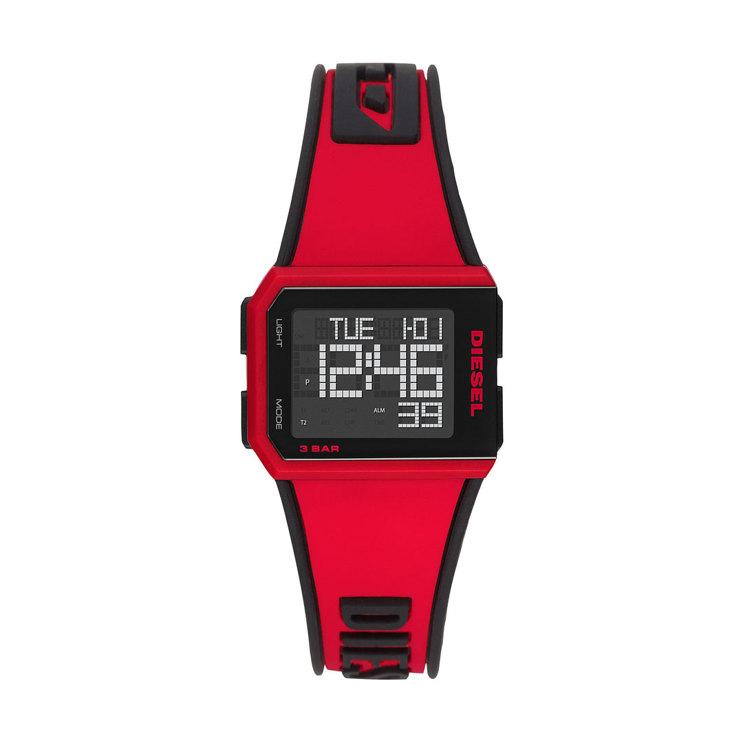 LI DIGITAL WATCH SS PLASTIC STRAP