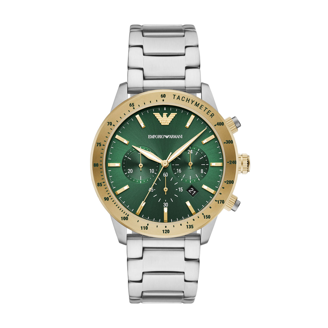 EMPORIO ARMANI CHRONOGRAPH STAINLESS STEEL WATCH