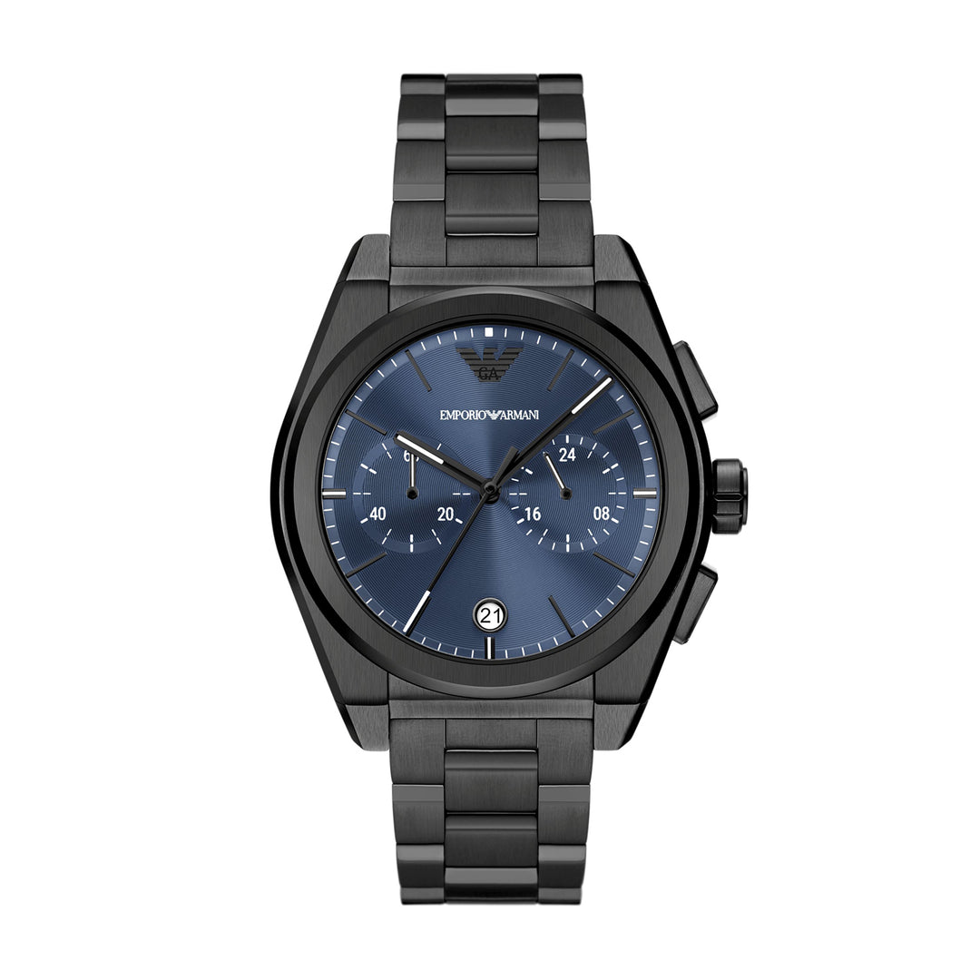 Emporio Armani Chronograph Gunmetal Stainless Steel Watch