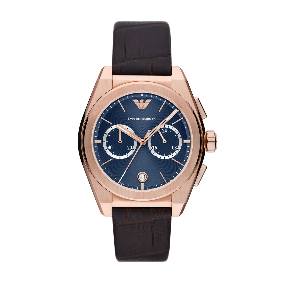 Emporio Armani Federico Men's Pro-Planet Leather Watch