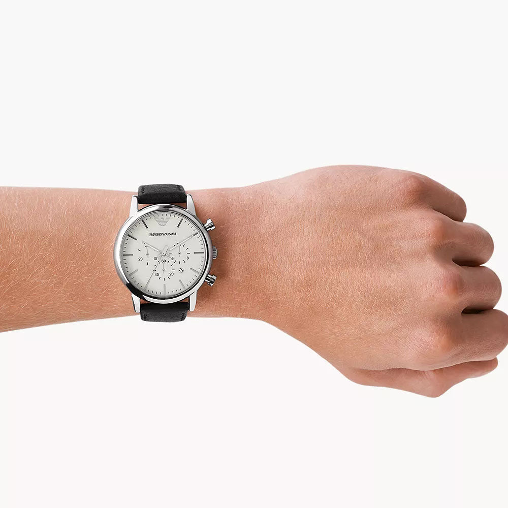 Emporio Armani Luigi Men's Leather Watch