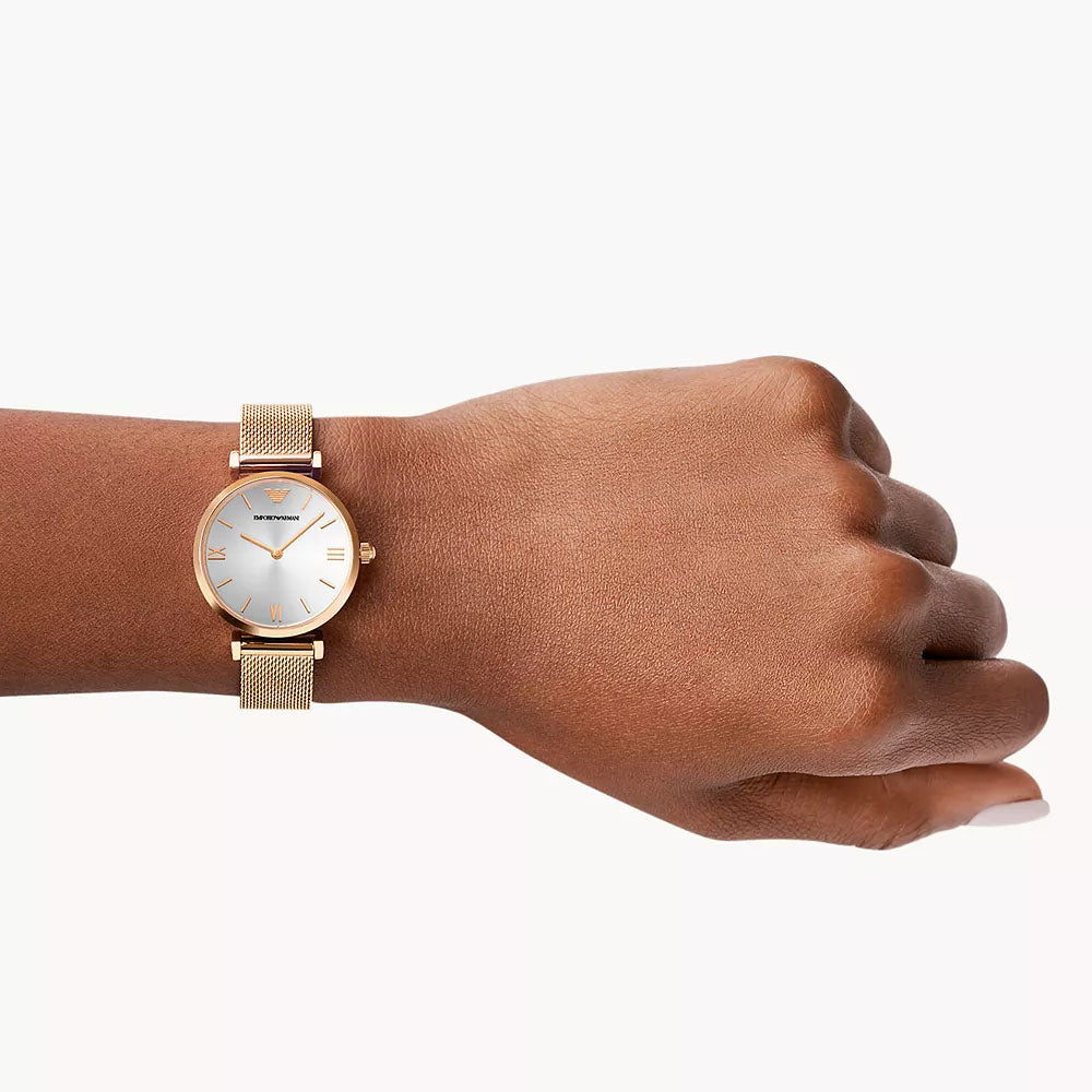 Emporio Armani Gianni T-Bar Women's Stainless Steel Watch