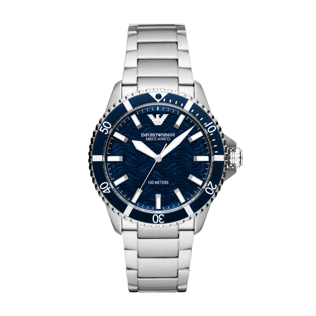 EMPORIO ARMANI AUTOMATIC STAINLESS STEEL WATCH