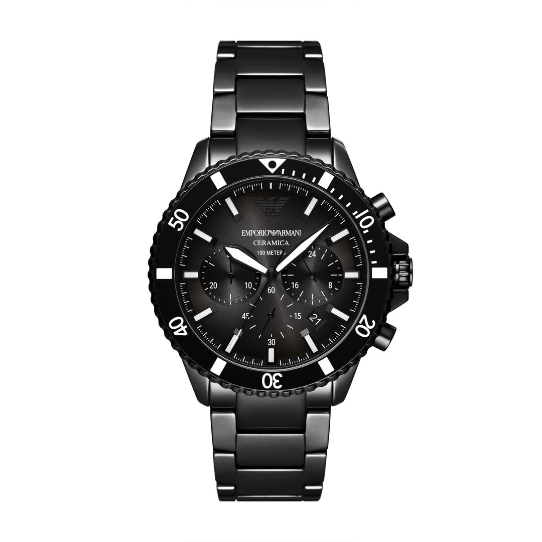 EMPORIO ARMANI DIVER MEN'S CERAMIC WATCH
