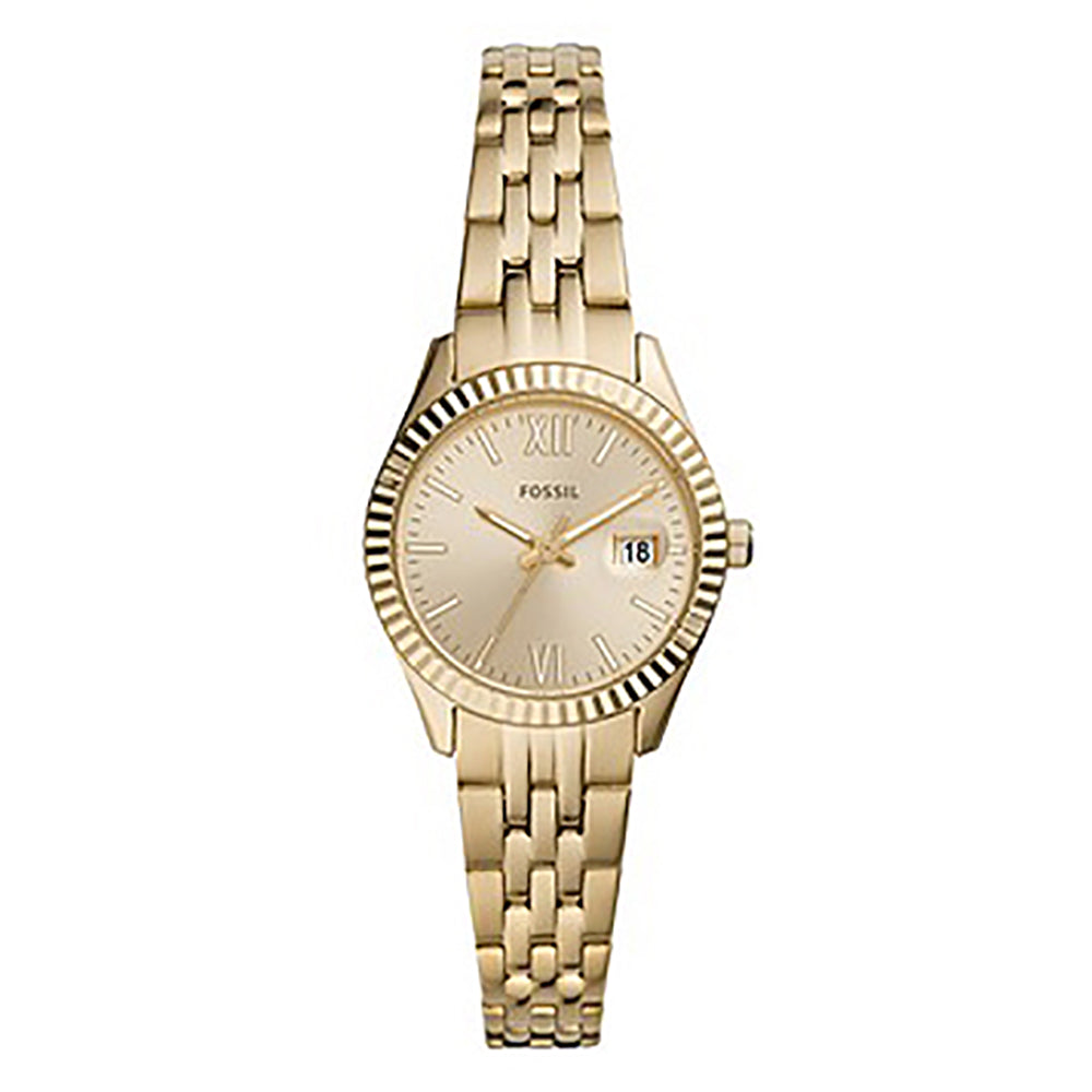 Fossil Analog Men's Watch Gold Plated Metal Bracelet - ES4993