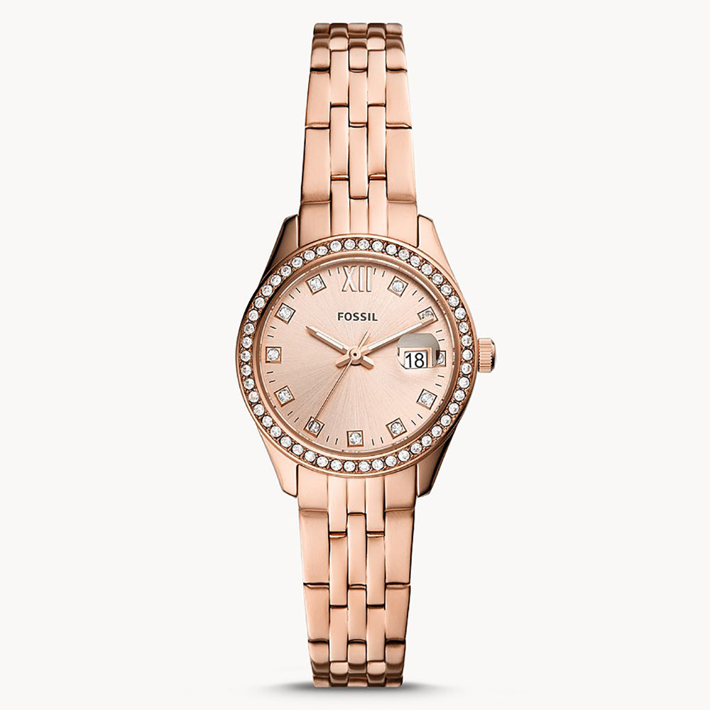 Fossil Analog Men's Watch Gold Plated Metal Bracelet - ES5038