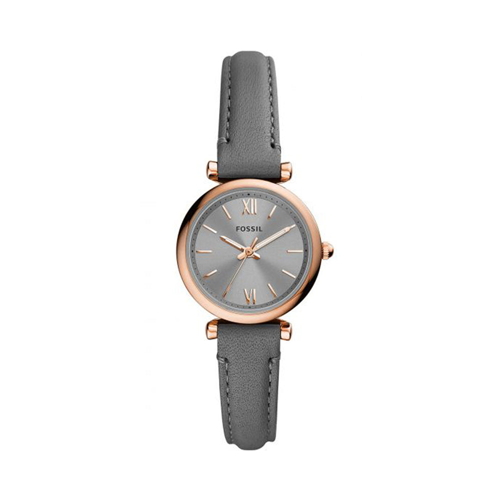 Fossil Analog Women's Watch Gold Plated Leather Strap - ES5068