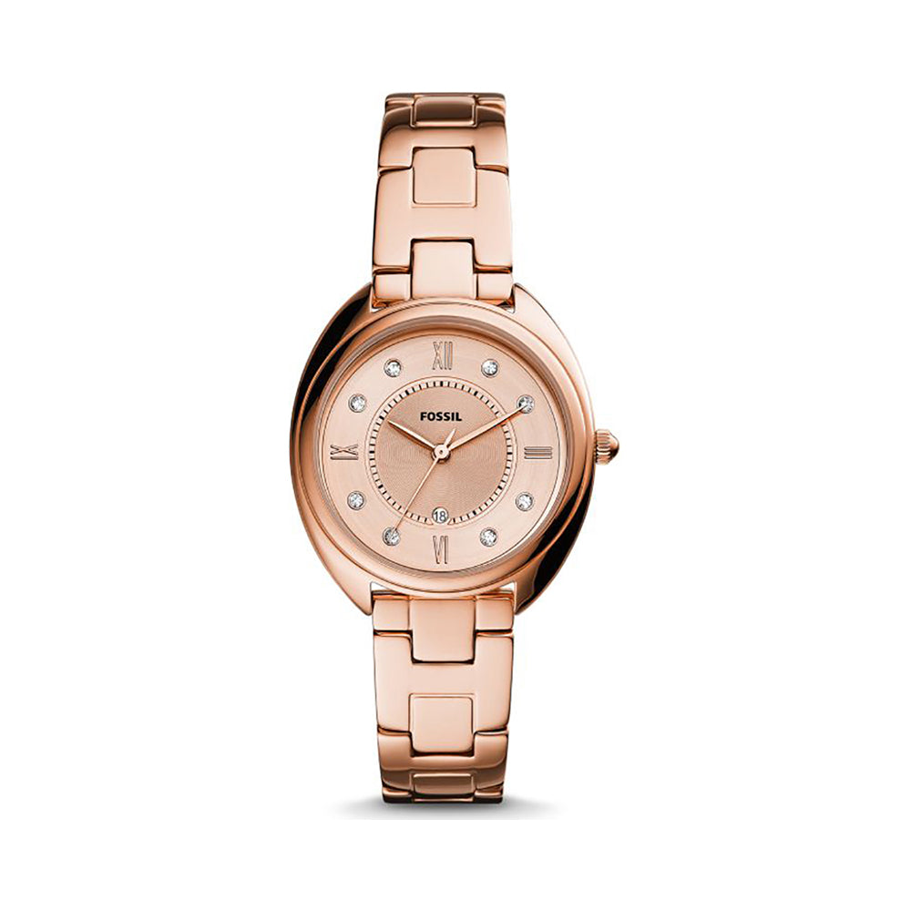 Fossil Analog Women's Watch Gold Plated Metal Bracelet - ES5070