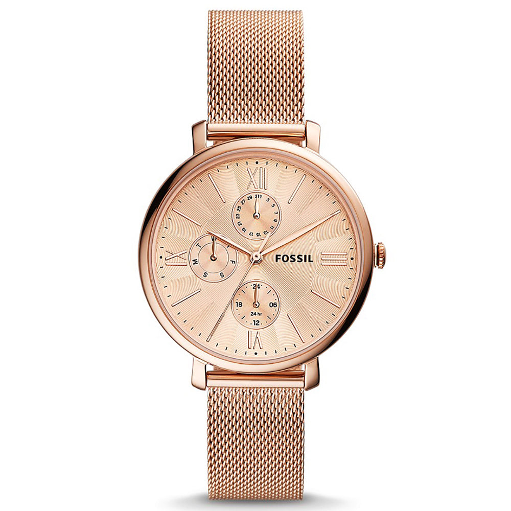 Fossil Analog Men's Watch Gold Plated Metal Bracelet - ES5098
