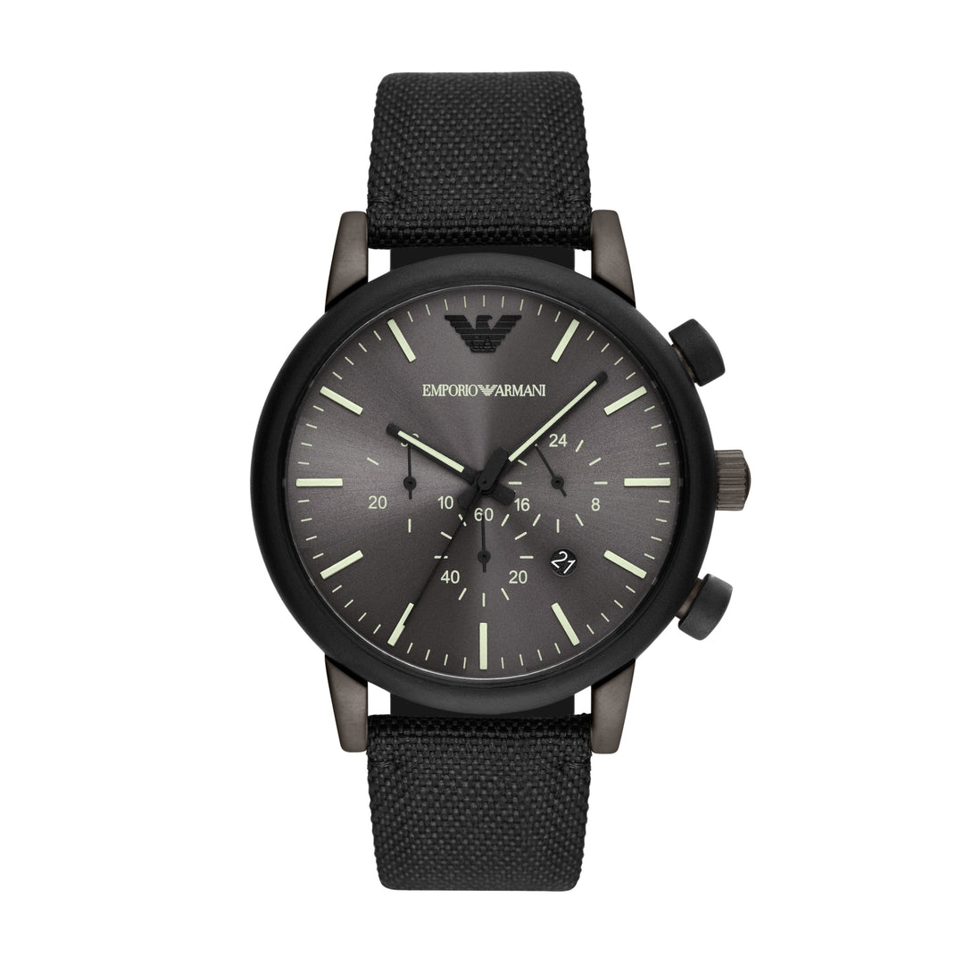 EMPORIO ARMANI ANALOG WATCH 0 JWL SS FABRIC STRAP