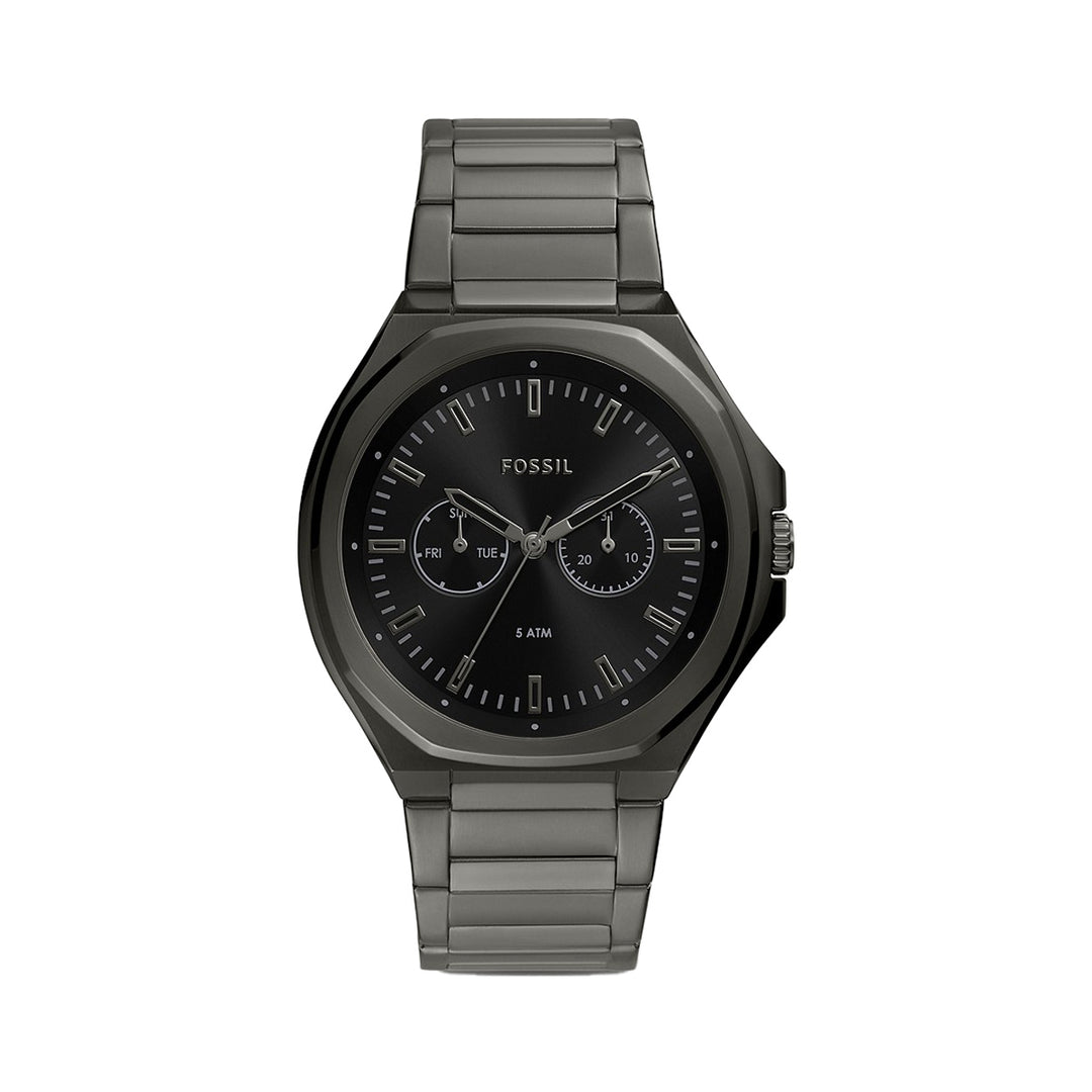 Fossil Evanston Multifunction Gunmetal Stainless Steel Men's Watch - BQ2609