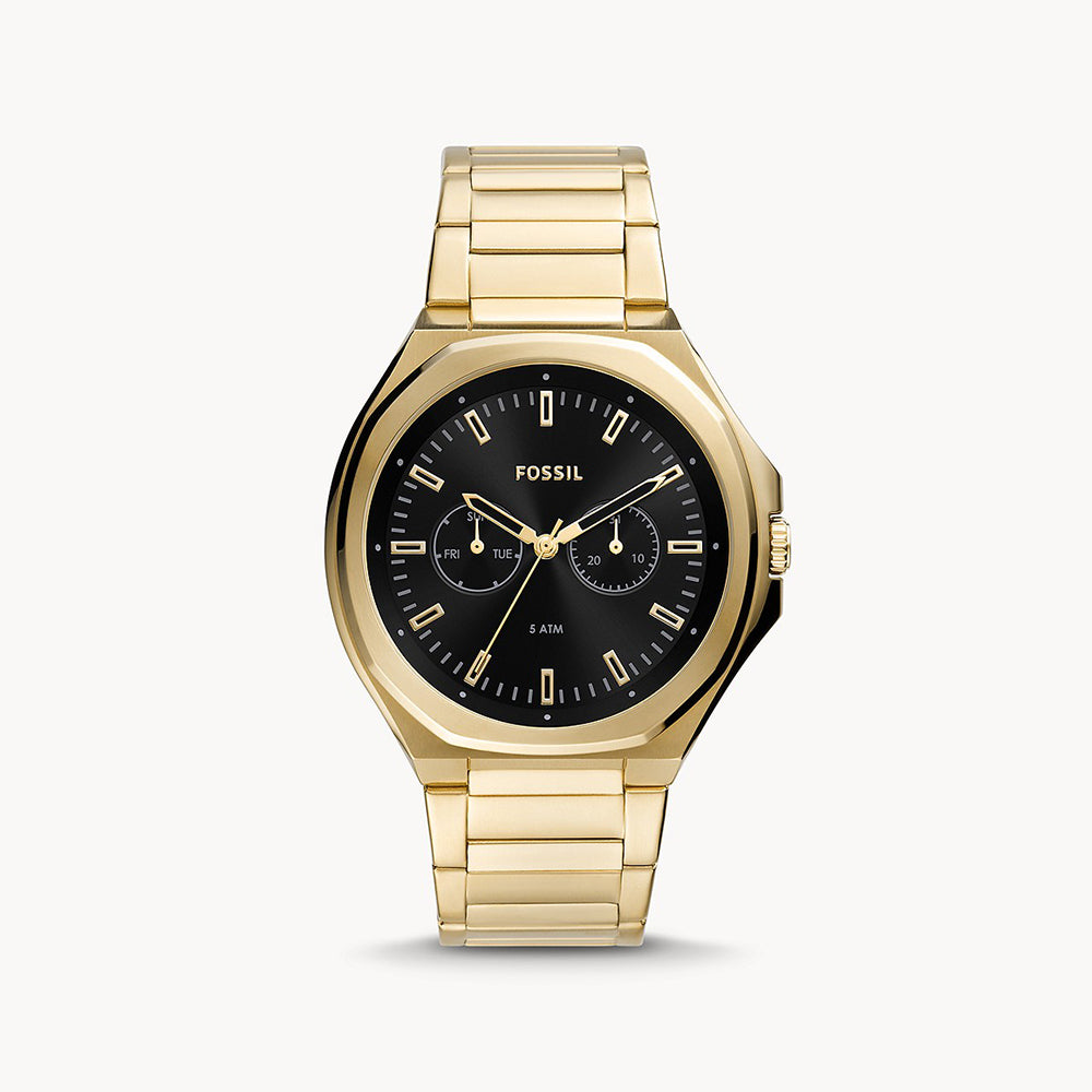 Fossil Evanston Multifunction Gold-Tone Stainless Steel Men's Watch