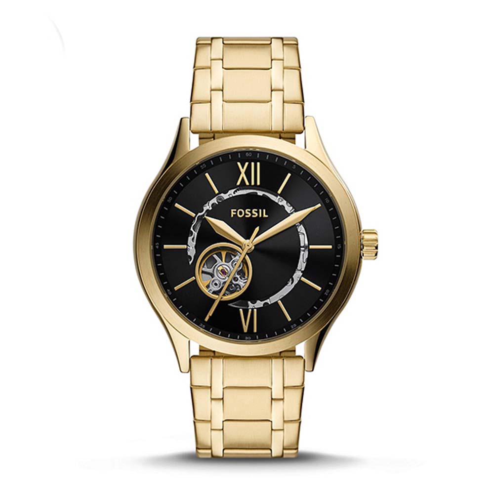 Fossil Automatic Men's Watch Gold Plated Metal Bracelet - BQ2649