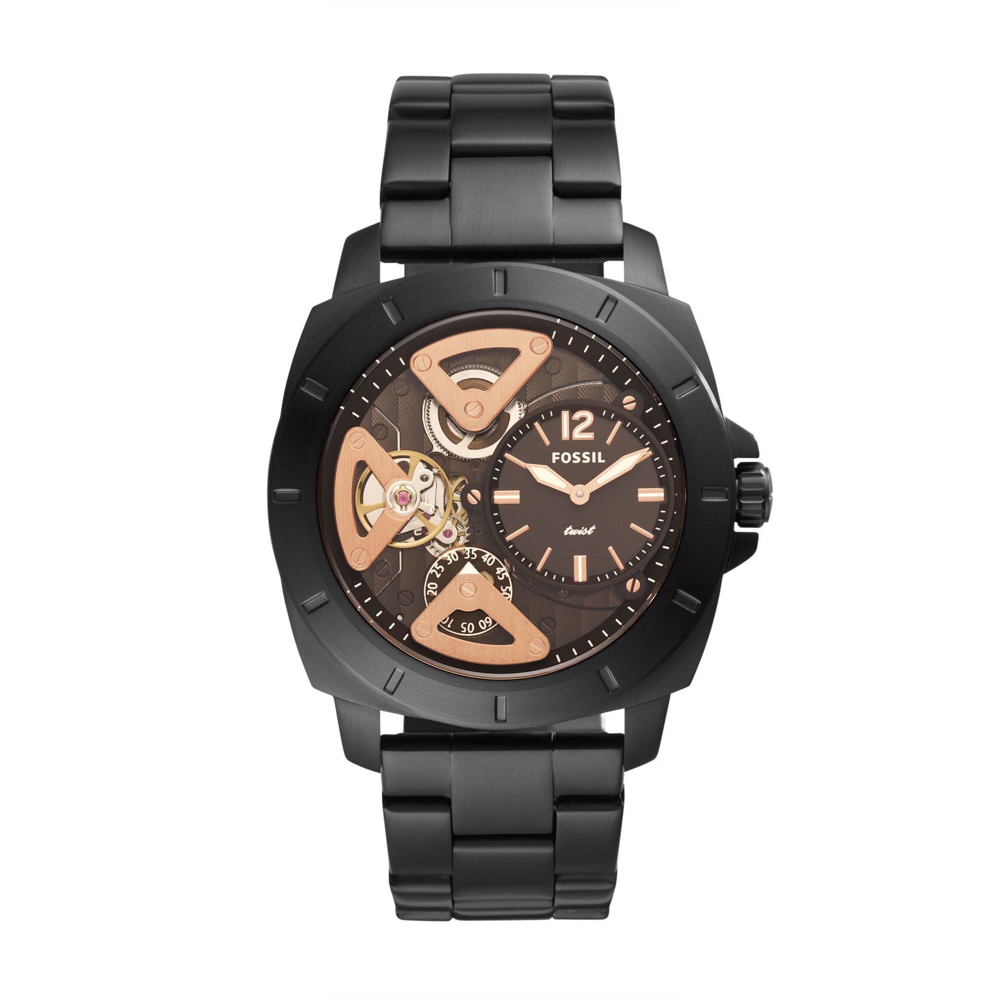 Fossil Privateer Men's Black Stainless Steel Watch - BQ2788 – The