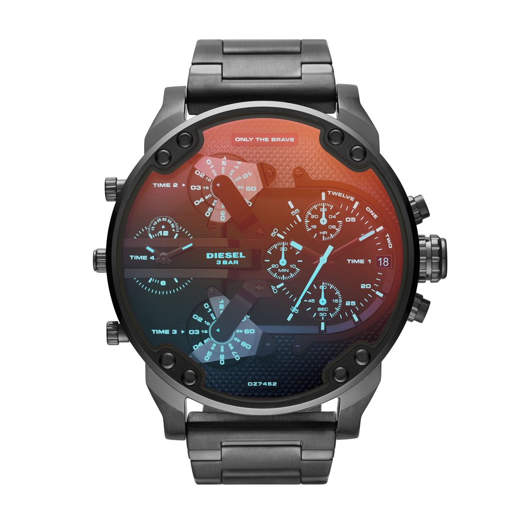 DIESEL ANALOG WATCH 2 JWL SS METAL BRCLT