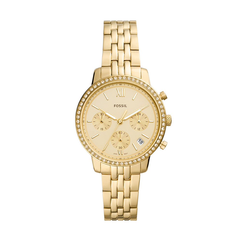 Fossil Neutra Chronograph Gold Tone Stainless Steel Women's Watch