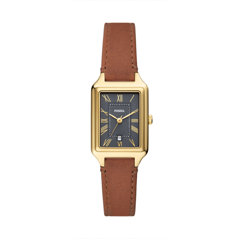 Fossil Raquel Women's Three-Hand Date Medium Brown Leather Watch - ES5303