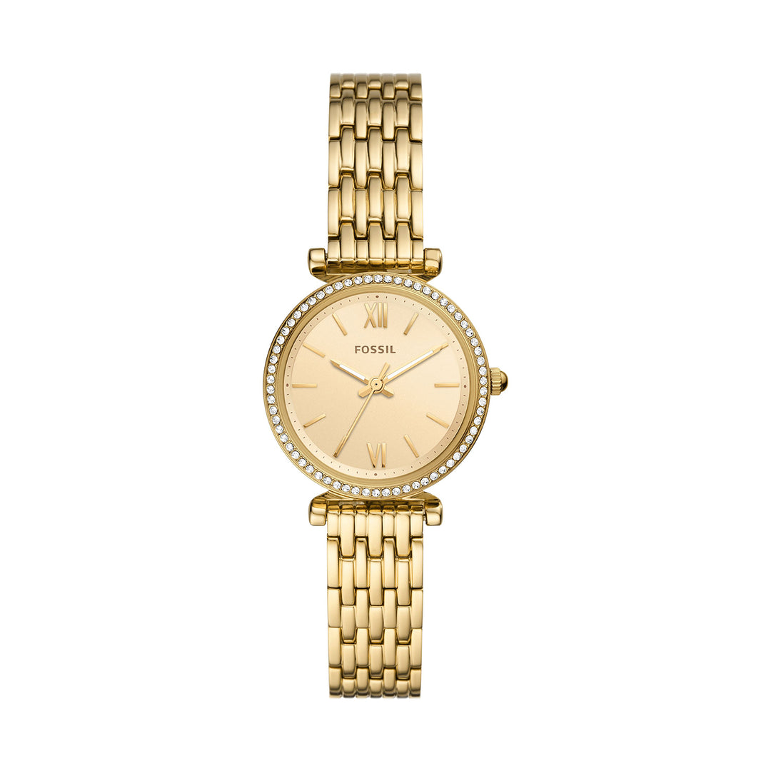 Fossil Carlie Three-Hand Gold-Tone Stainless Steel Watch