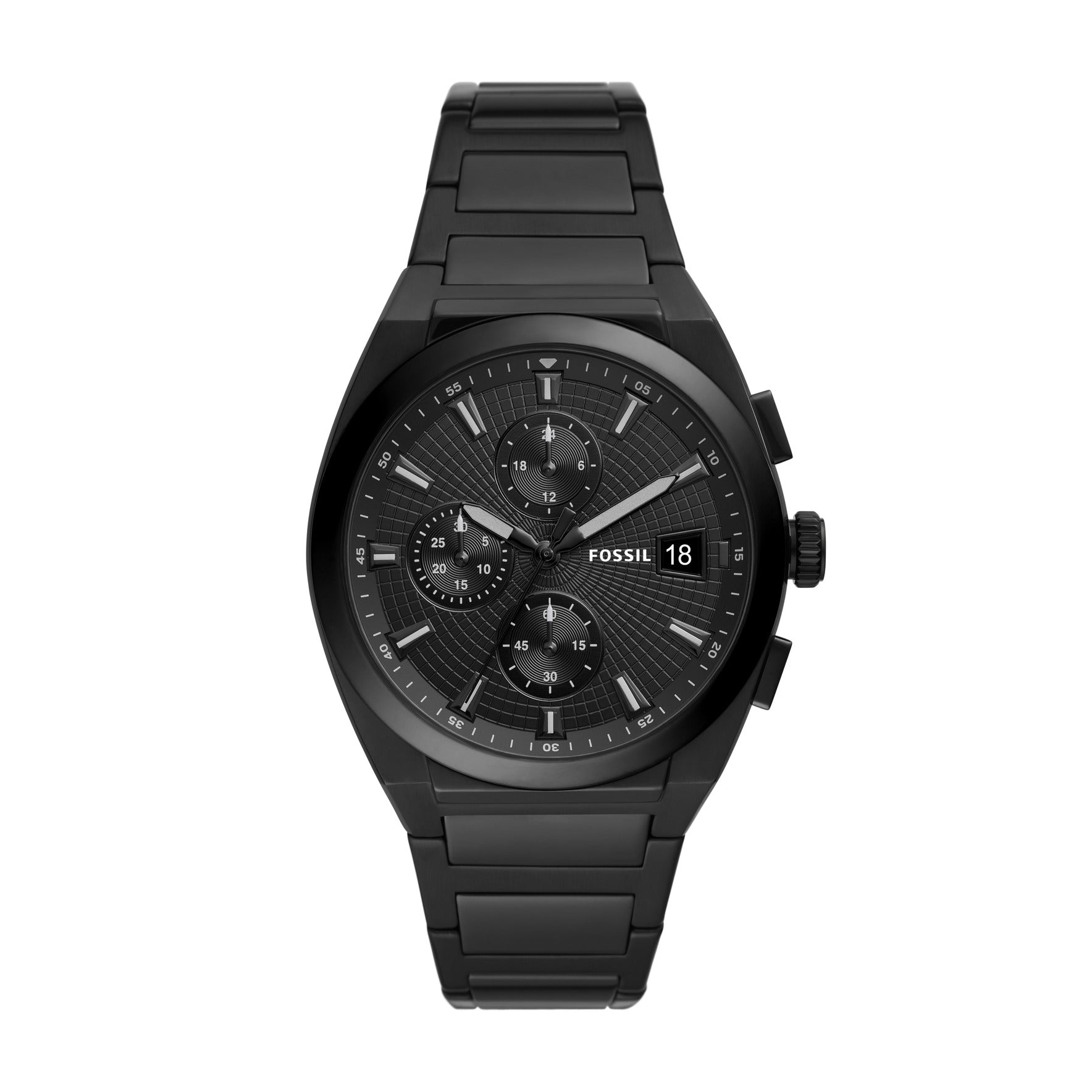 Black square fossil watch hotsell