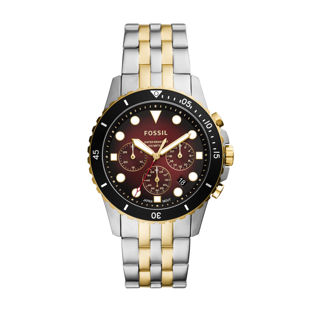 Fossil Analog Men's Watch Gold Plated Metal Bracelet - FS5881