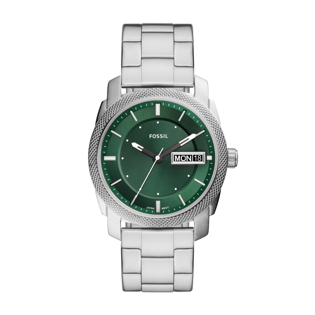 Fossil Machine Three-Hand Date Stainless Steel Men's Watch - FS5899