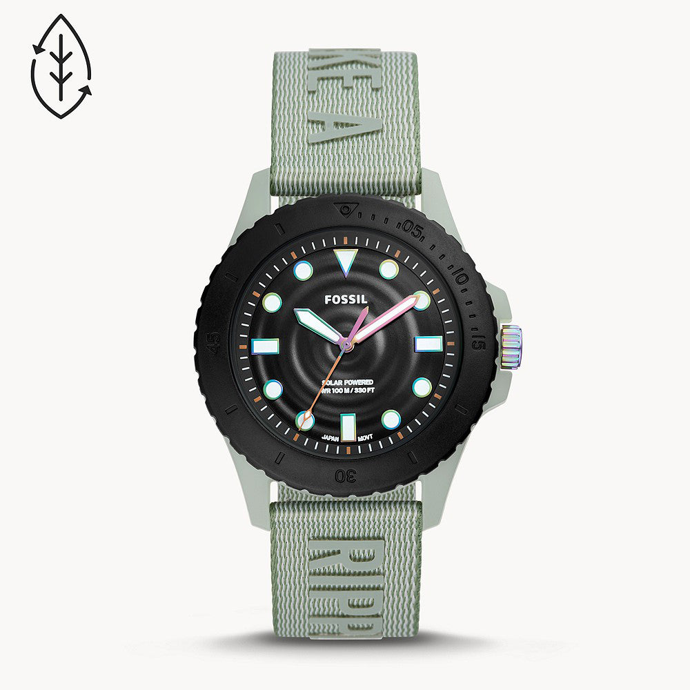 Fossil Fb - 01 Solar-Powered Green Tide Ocean Material Men's Watch - FS5911