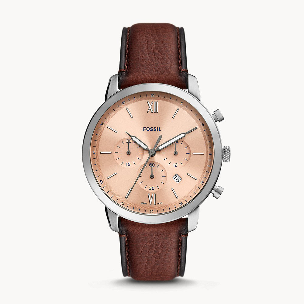 Fossil Neutra Silver Pro-Planet Leather Men's Watch - FS5982
